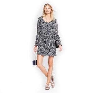 A New Day Floral layered Bell Sleeve shift dress L